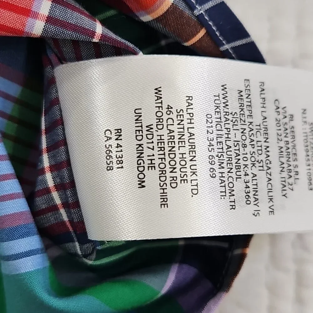 NEW Polo Ralph Lauren Classic Twill Shirt 3XB Green Plaid Blue Pony NWT MSRP$125